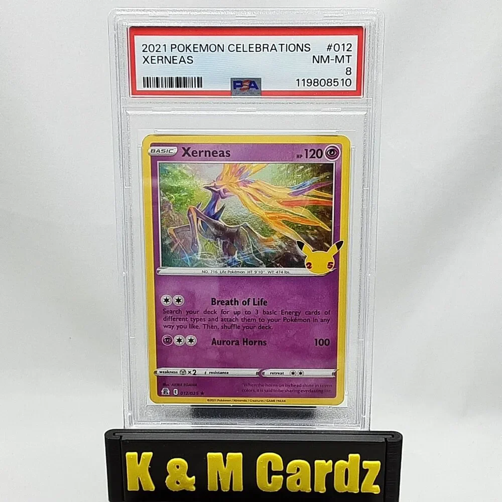 Pokemon - Xerneas - #012 - Graded - PSA 8